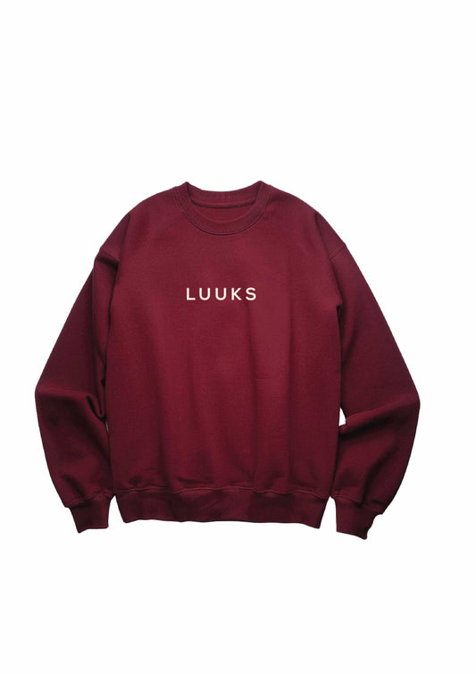 LUUKS MAROON CREWNECK