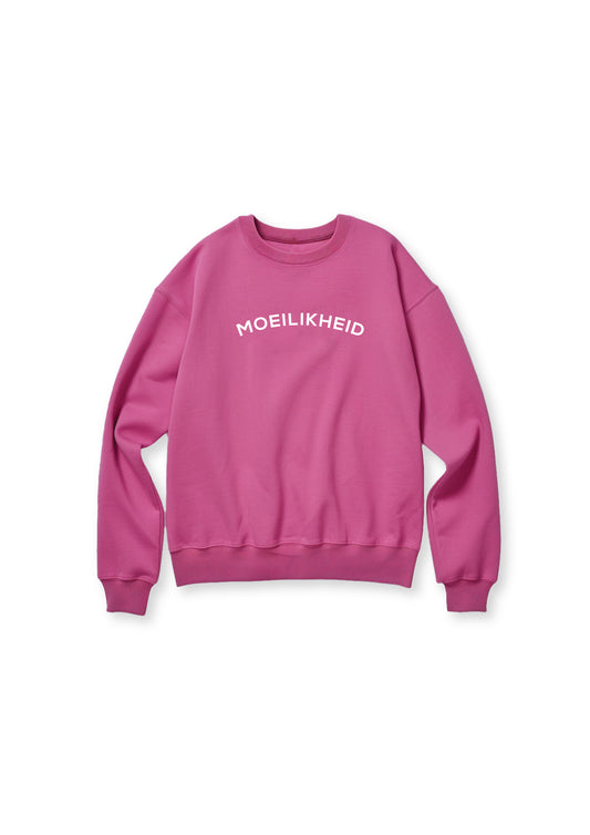 PINK MOEILIKHEID CREWNECK