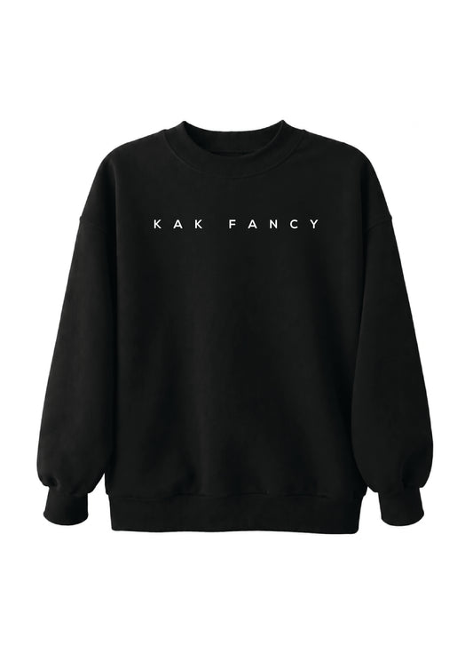 KAK FANCY CREWNECK - BLACK