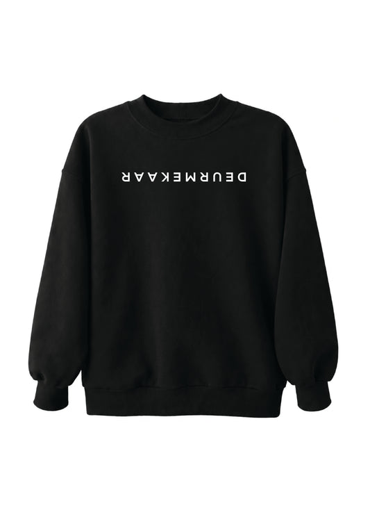 DEURMEKAAR CREWNECK - BLACK