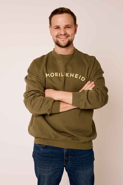 MOEILIKHEID CREWNECK - OLIVE
