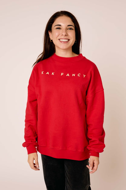 KAK FANCY CREWNECK - RED