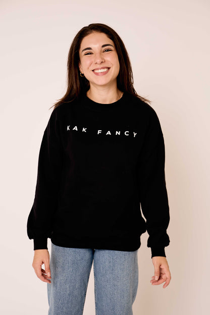 KAK FANCY CREWNECK - BLACK