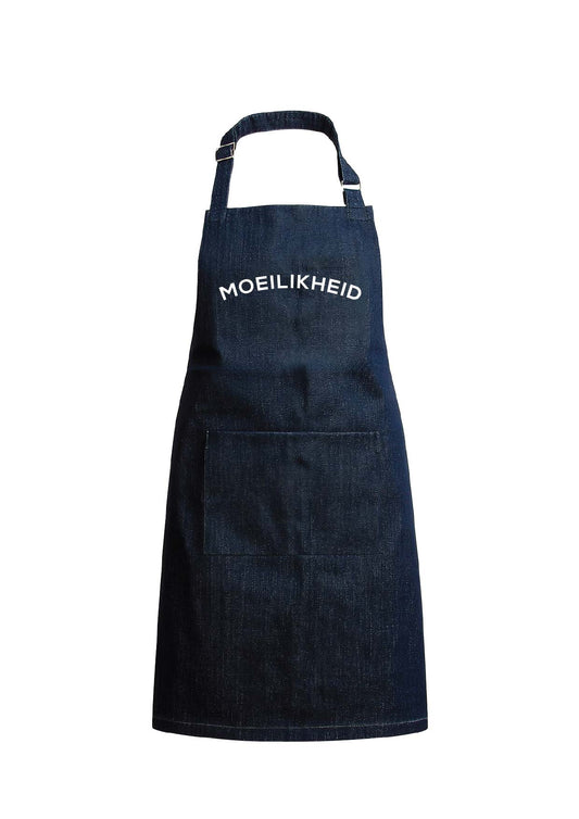 MOEILIKHEID DENIM APRON