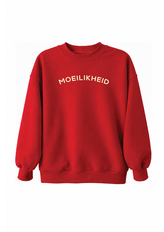 MOEILIKHEID CREWNECK - RED