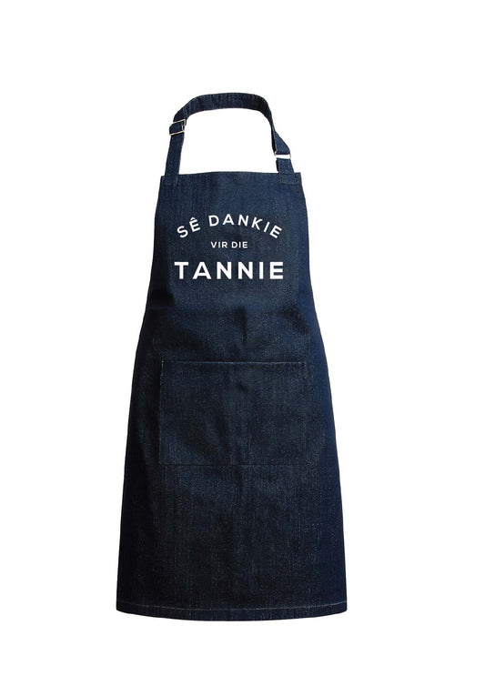 SE DANKIE VIR DIE TANNIE DENIM APRON