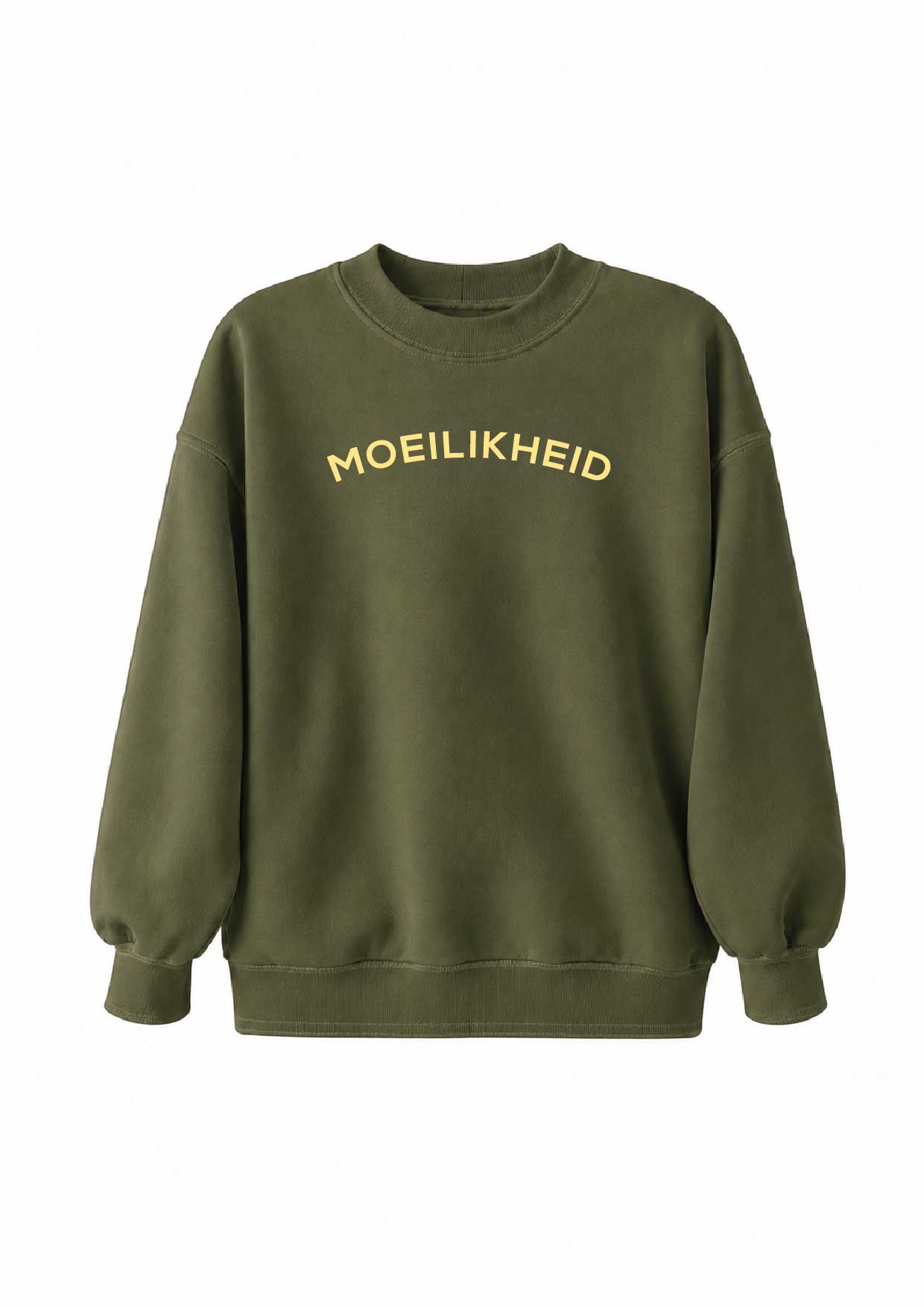 MOEILIKHEID CREWNECK - OLIVE