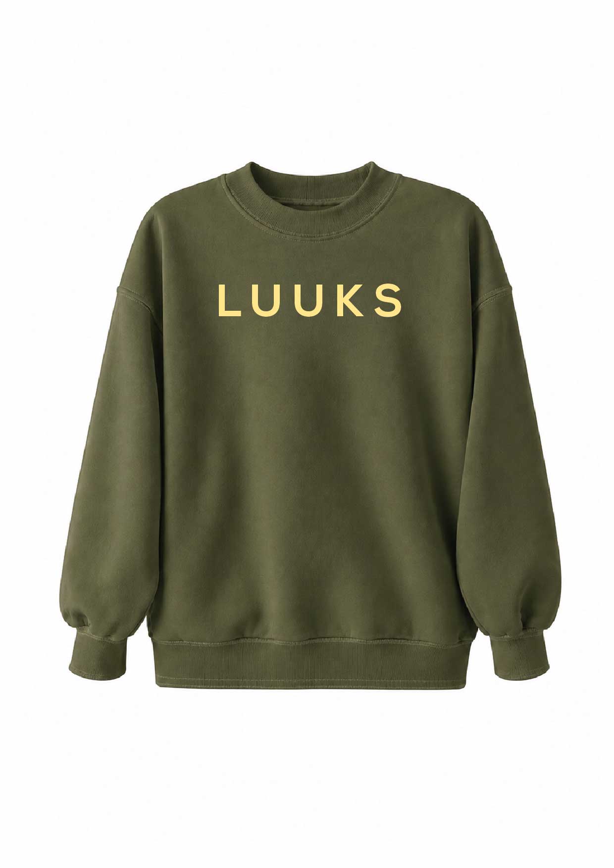 LUUKS CREWNECK - OLIVE