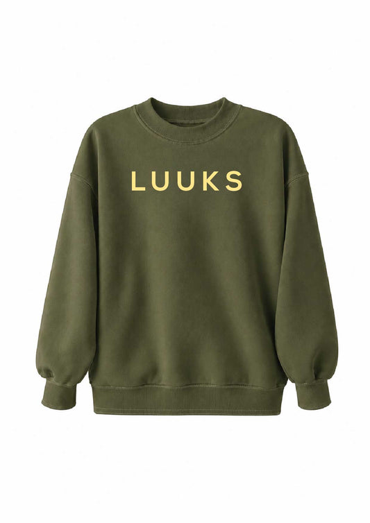 LUUKS CREWNECK - OLIVE