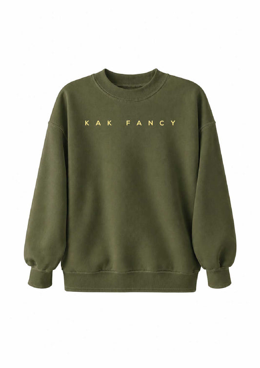 KAK FANCY CREWNECK - OLIVE